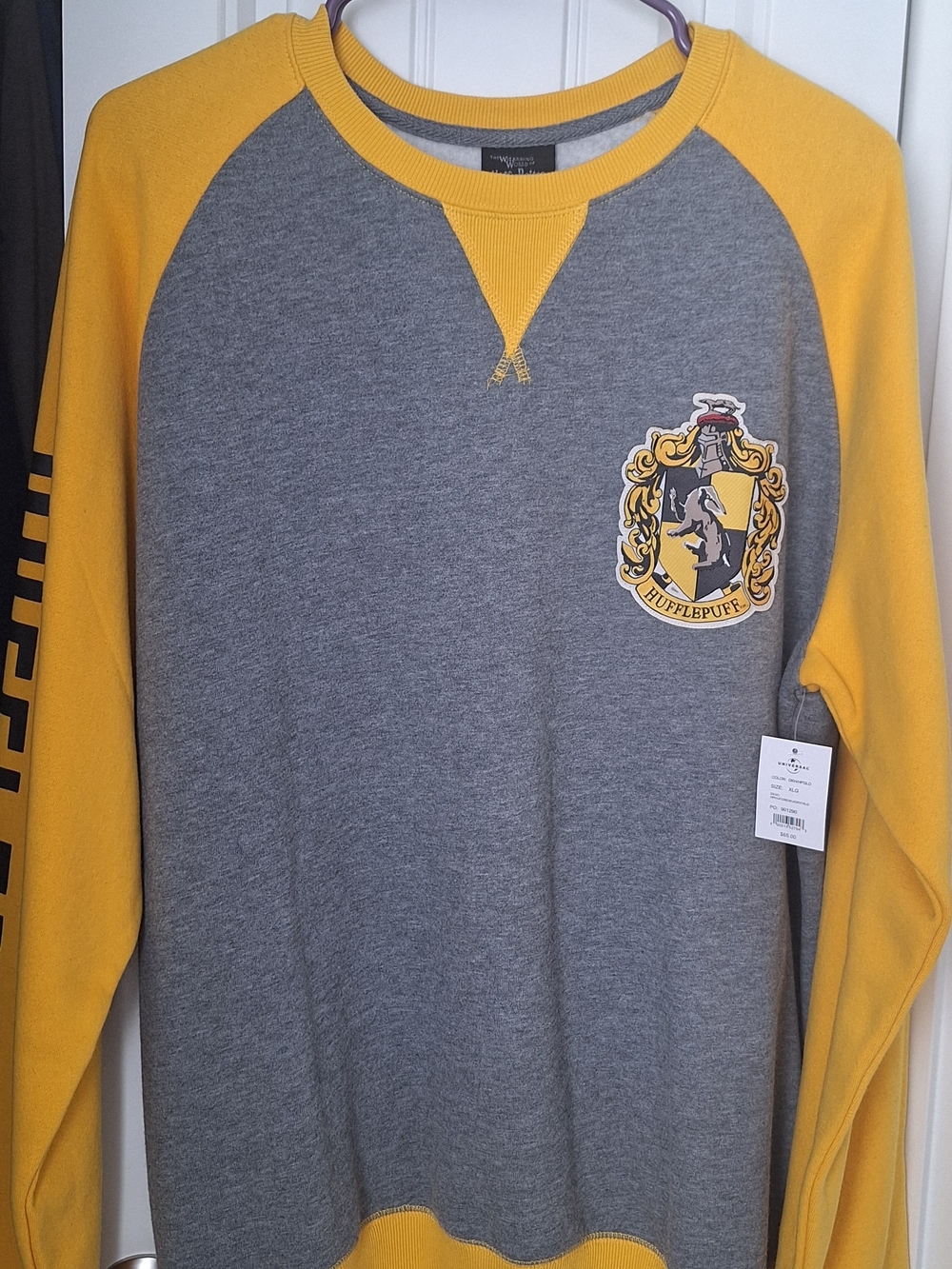 Hufflepuff Grey & Yellow Crewneck Sweatshirt
